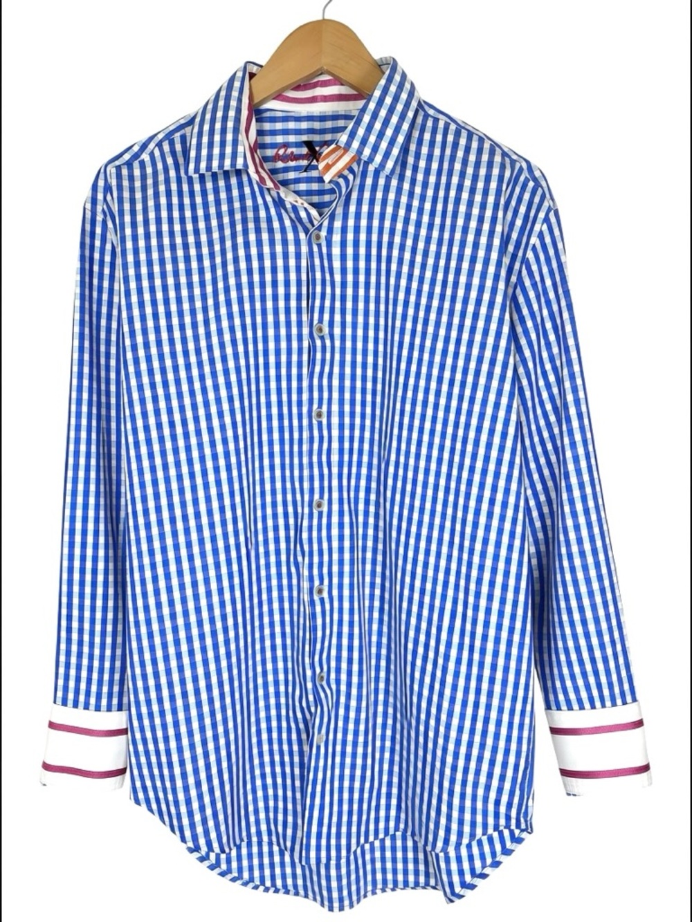 Robert‎ Graham Check Button Up Shirt L